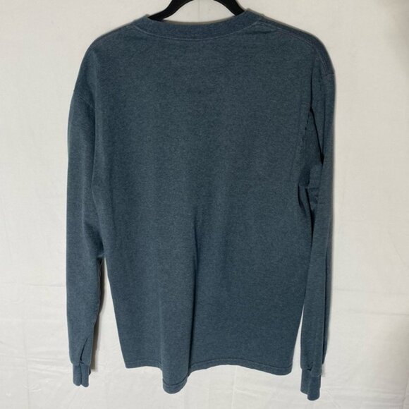 Bug Slinger Fly Gear Blue Long Sleeve Crew Neck T Shirt M - Picture 2 of 13